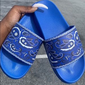 Blue slippers